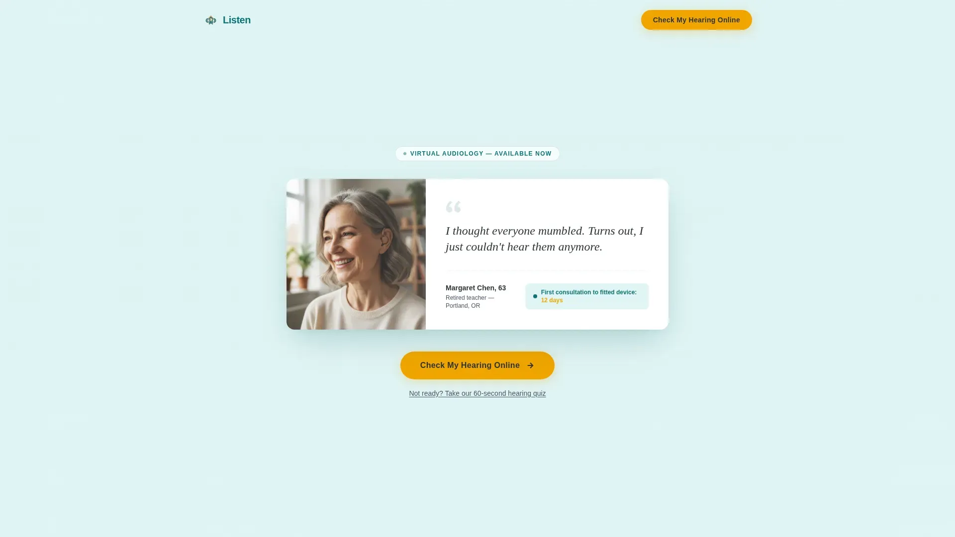 Virtual Consultation Landing Page Template