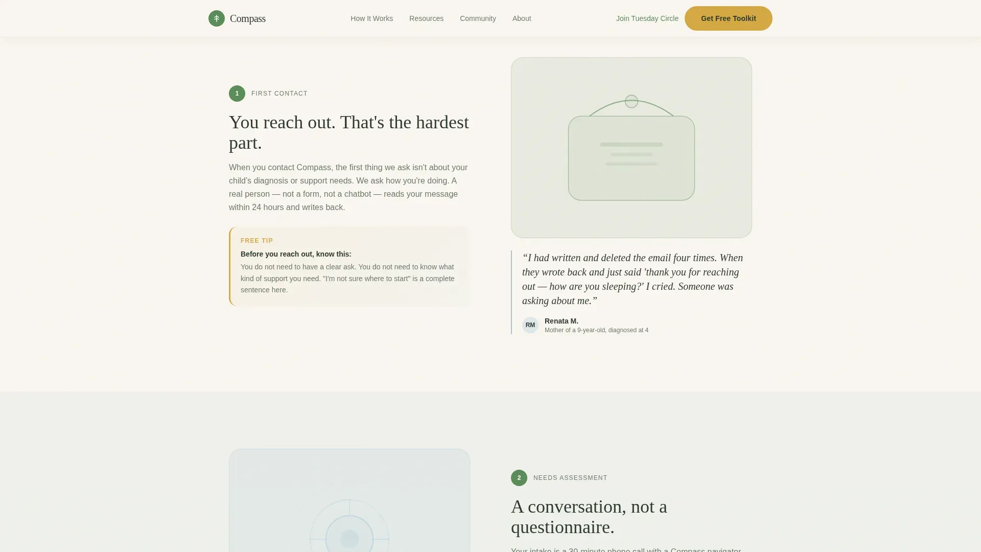 Autism Caregiver Support Landing Page Template