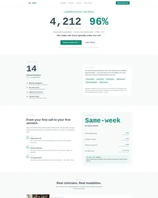 Mental Health & Psychiatry Professional Website Template