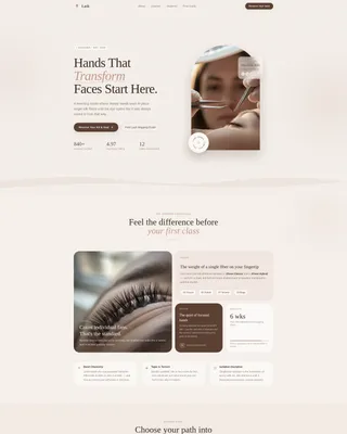 Specialty Beauty Treatments Specialist Careers Website Template