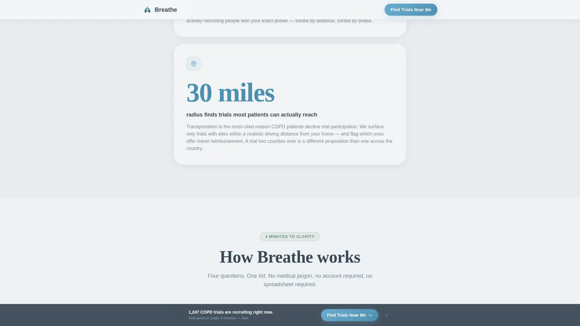 COPD Care Specialist Professional Website Template