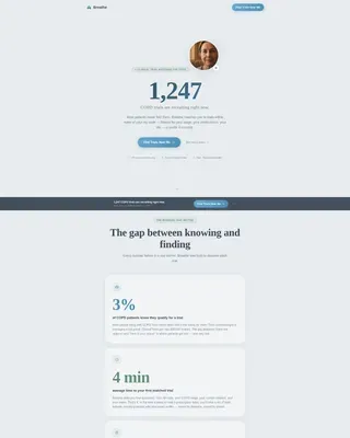 COPD Care Specialist Professional Website Template