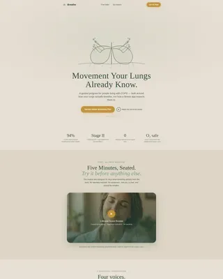 COPD Care Professional Website Template
