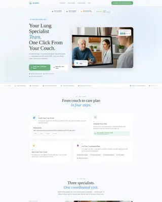COPD Care Professional Website Template