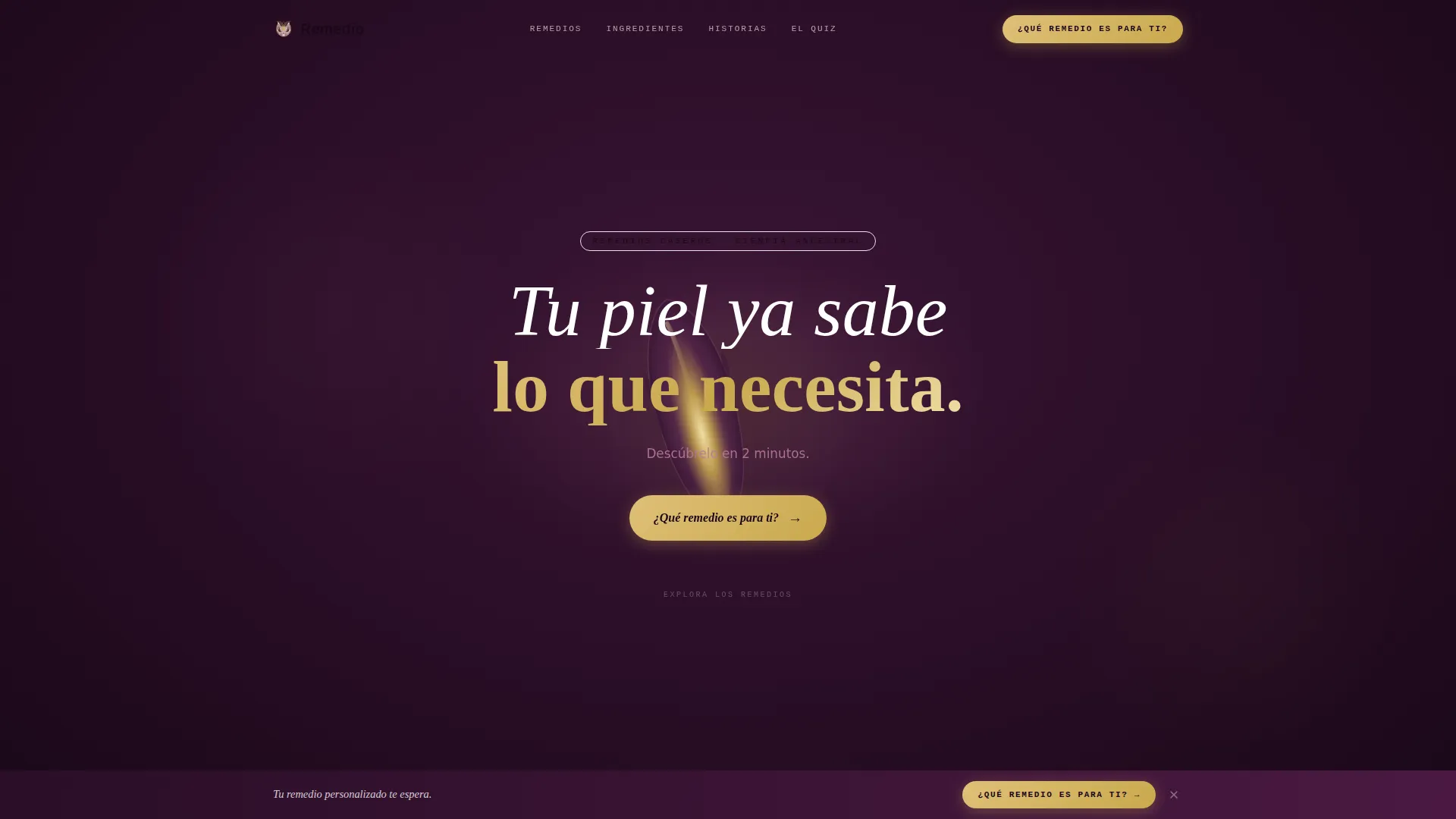 Ancestral Skincare | Free Website Template | Rocket