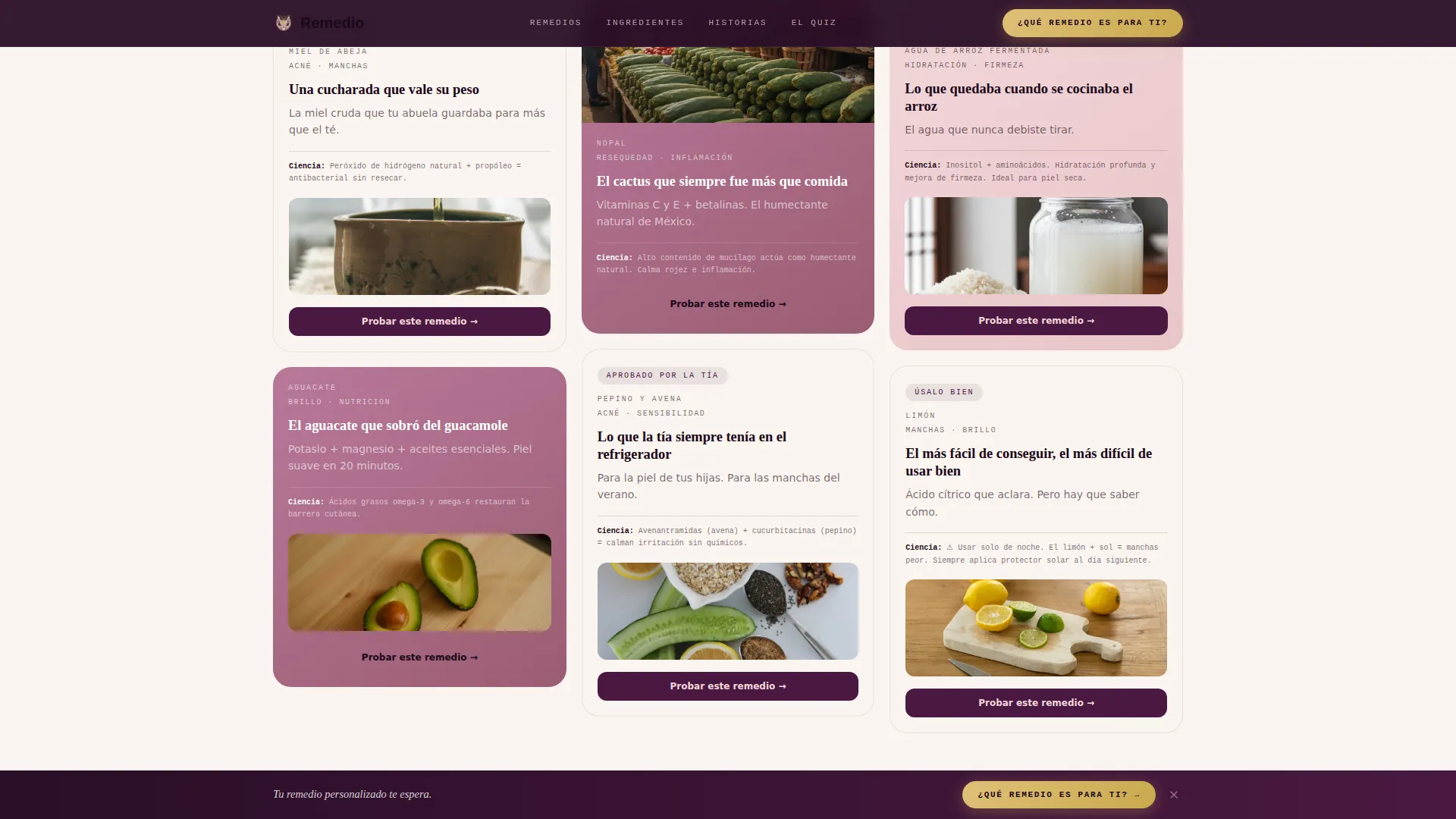 Ancestral Skincare | Free Website Template | Rocket