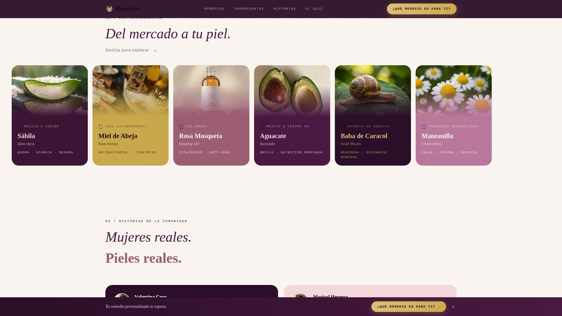 Ancestral Skincare | Free Website Template | Rocket