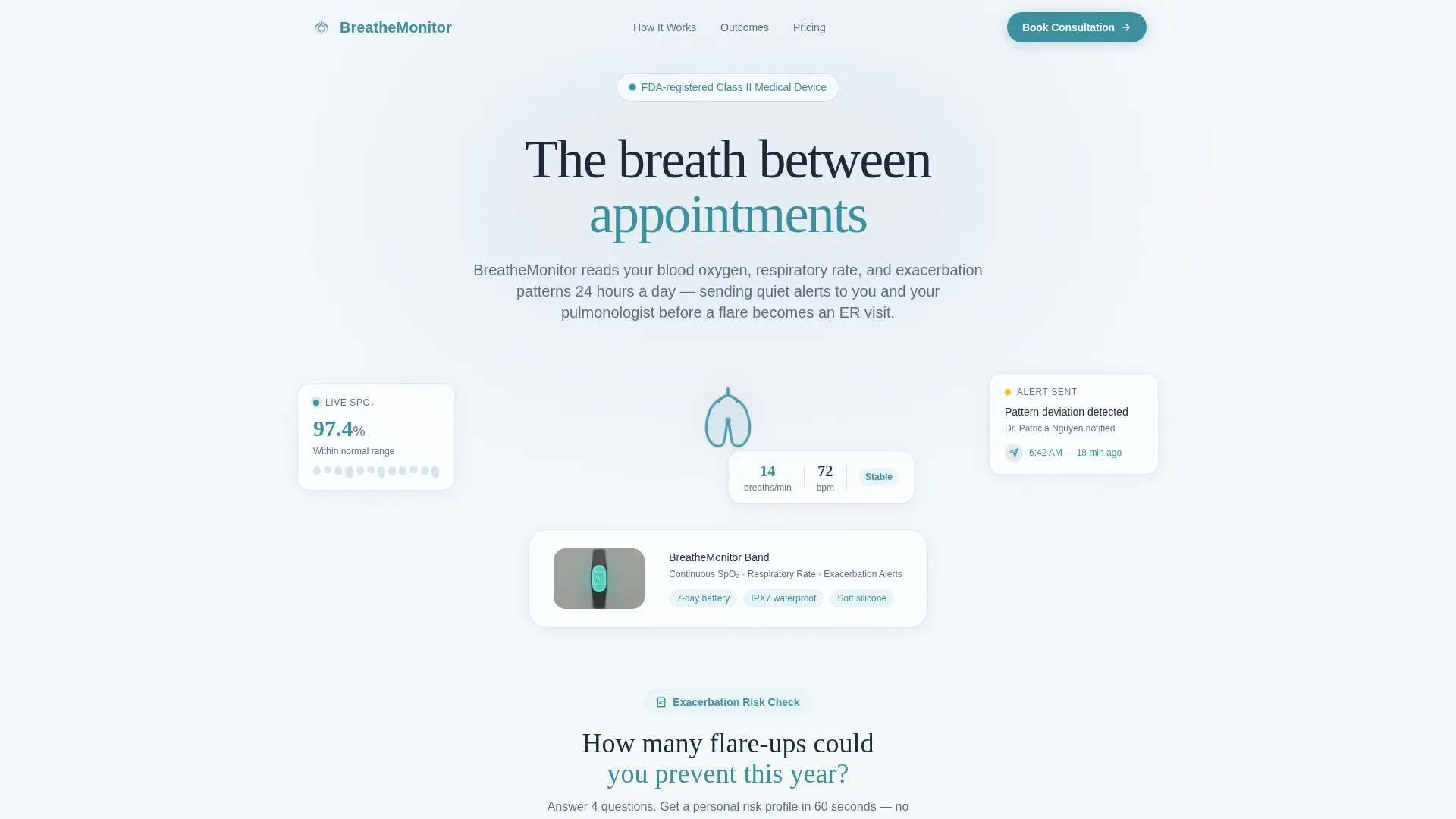 COPD Device Landing Page Template
