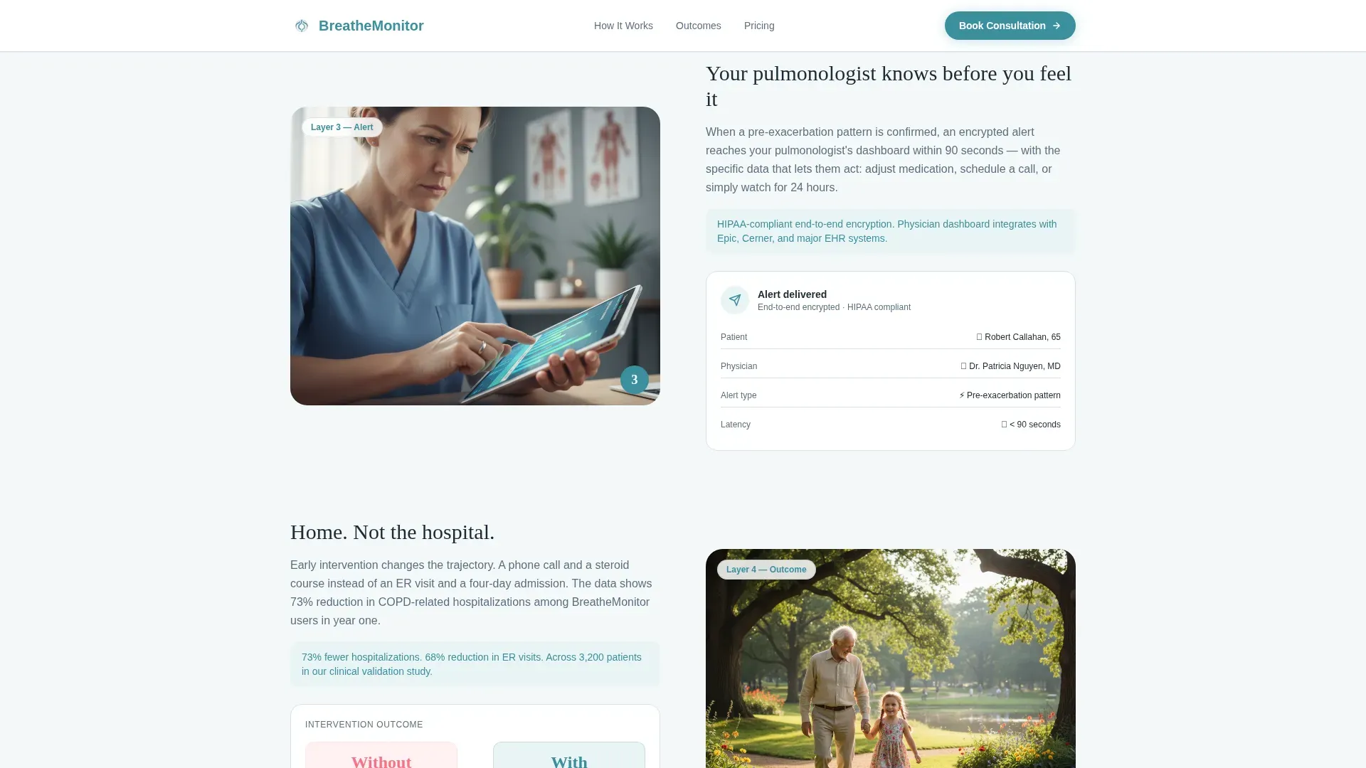 COPD Device Landing Page Template