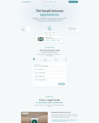 COPD Device Landing Page Template