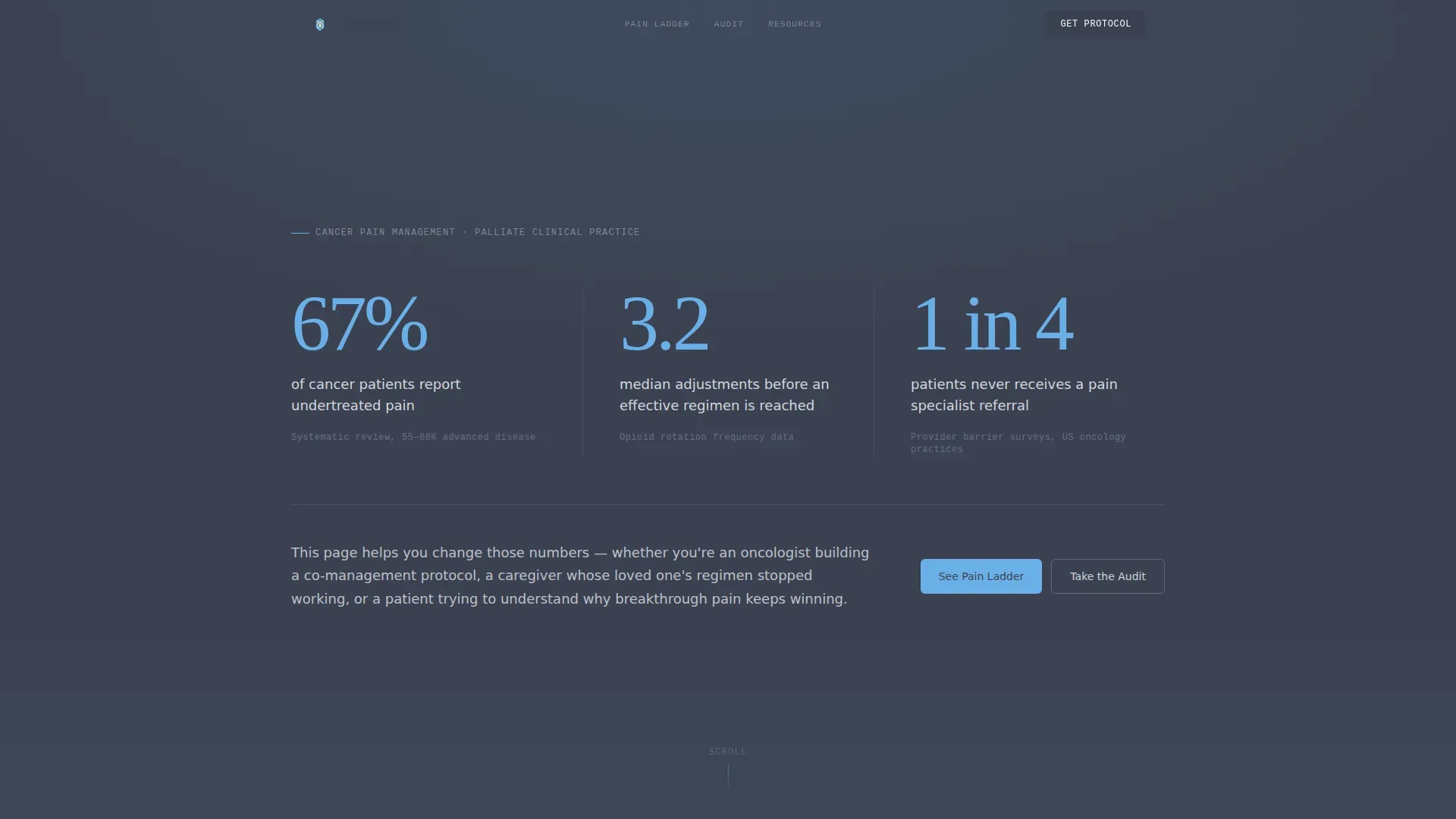 Pain Management Comparison Website Template