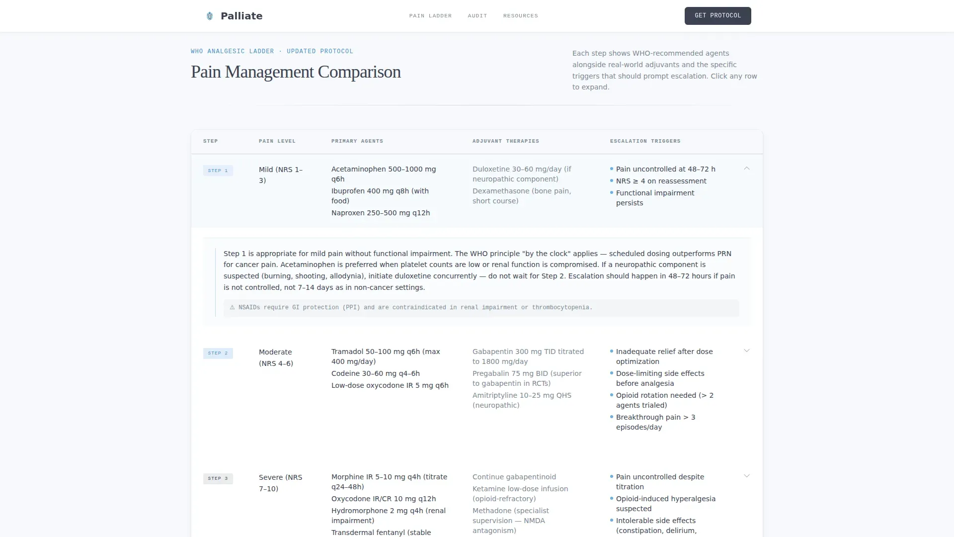 Pain Management Comparison Website Template