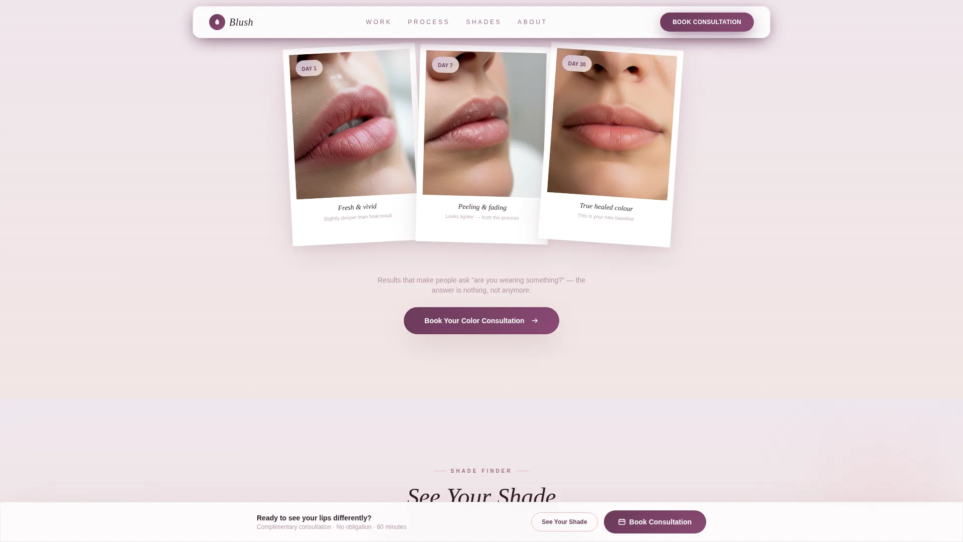 Specialty Beauty Treatments Premium Booking Website Template