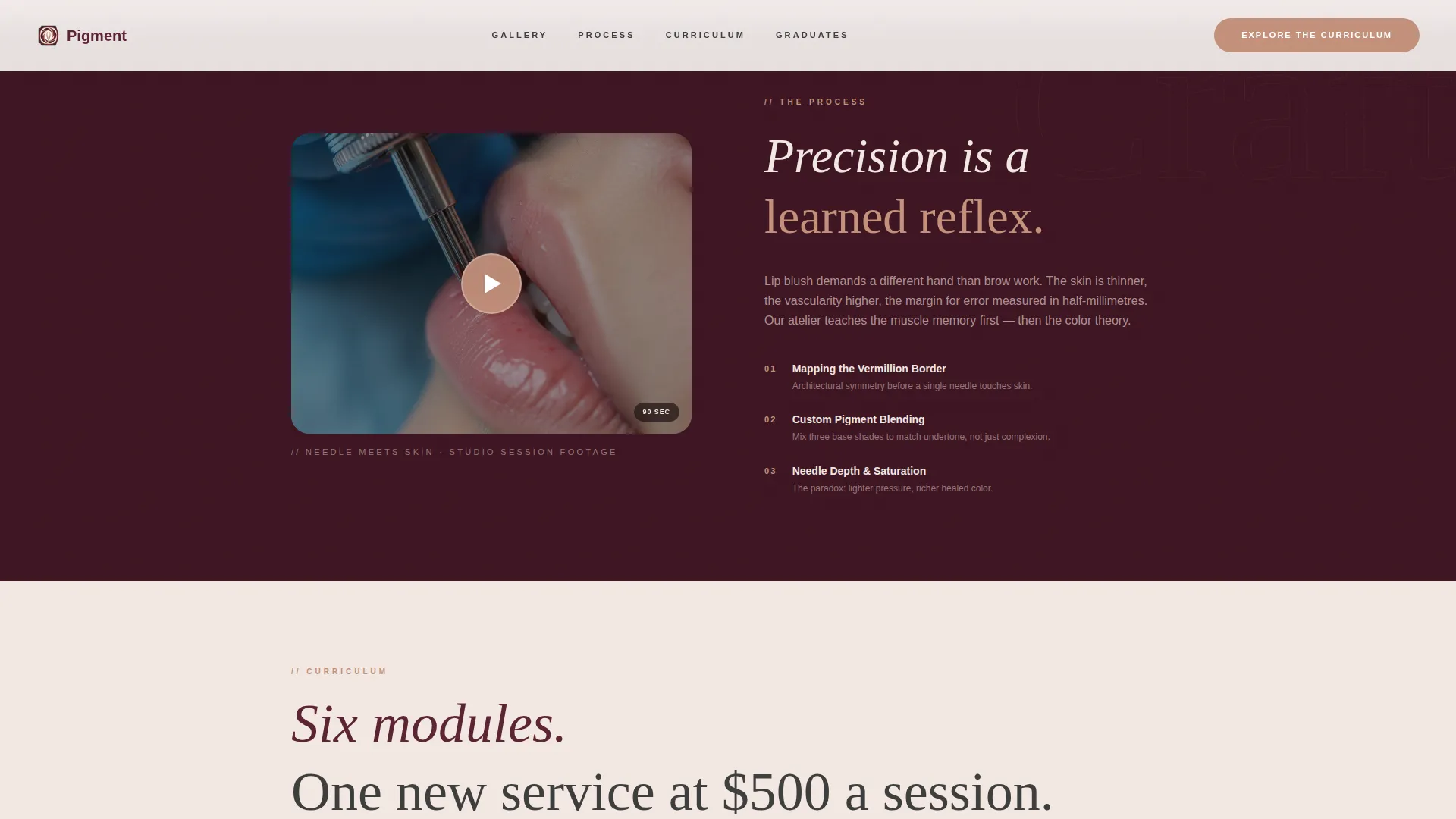 Specialty Beauty Treatments Specialist Blog Website Template
