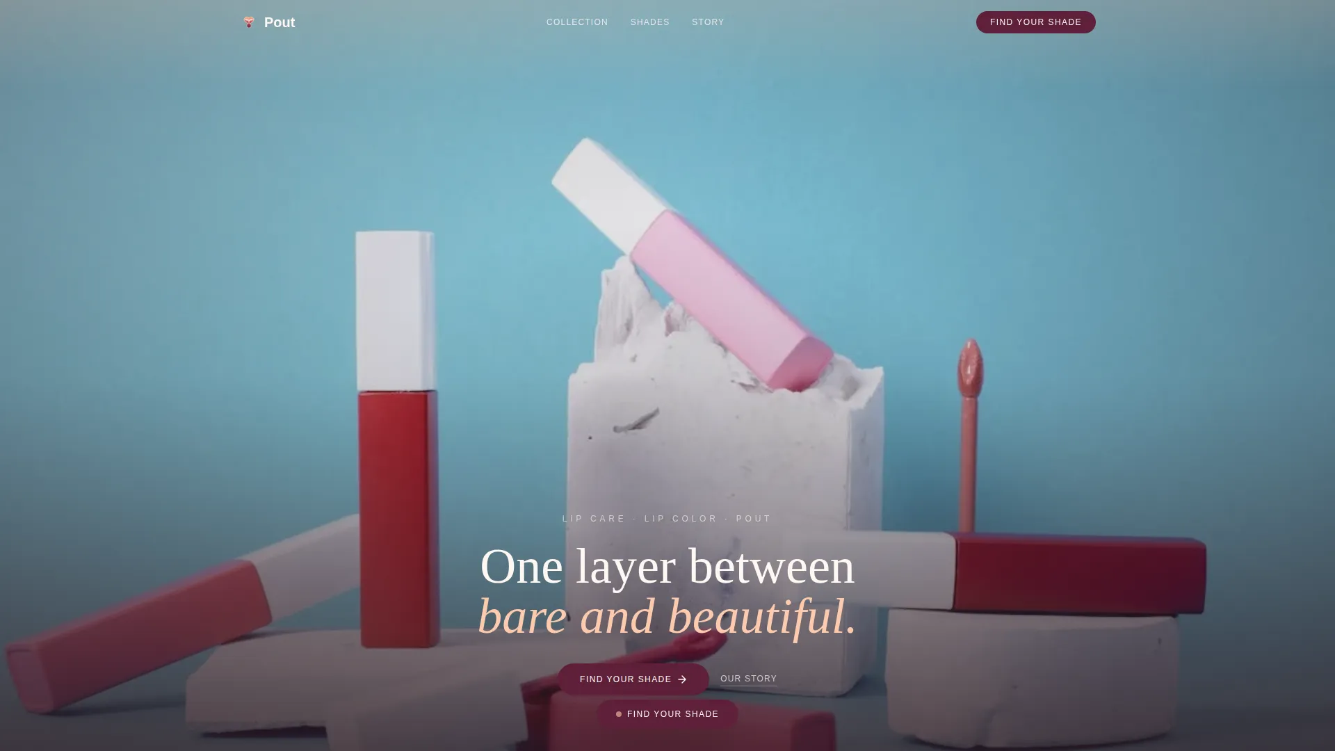 Beauty & Cosmetics Brand Professional Website Template