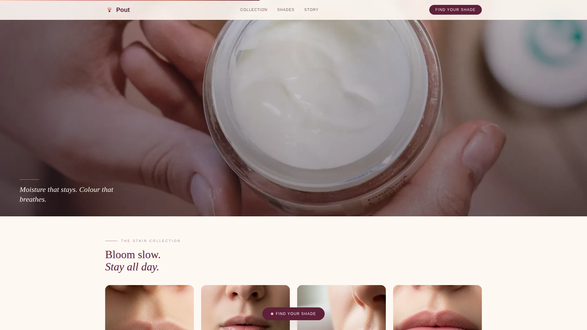 Beauty & Cosmetics Brand Professional Website Template