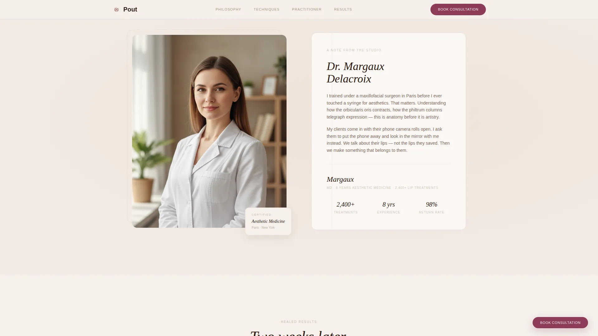 Cosmetic Surgery & Aesthetic Clinic Blog Website Template