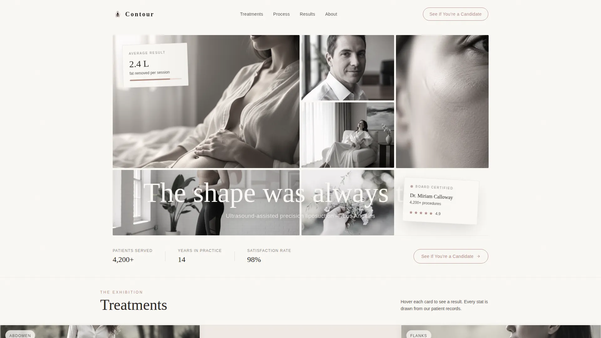 Cosmetic Surgery & Aesthetic Clinic Reviews Website Template