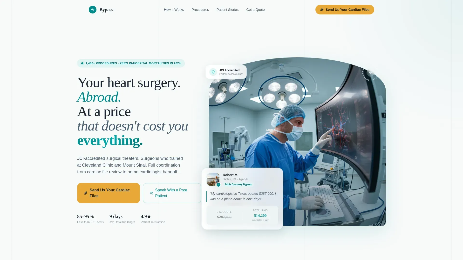 Medical Tourism & Concierge Reviews Website Template