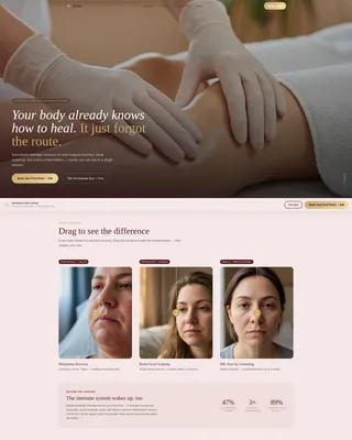 Specialty Beauty Treatments Certified Booking Website Template