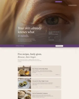 Timeless Skincare | Free Website Template | Rocket