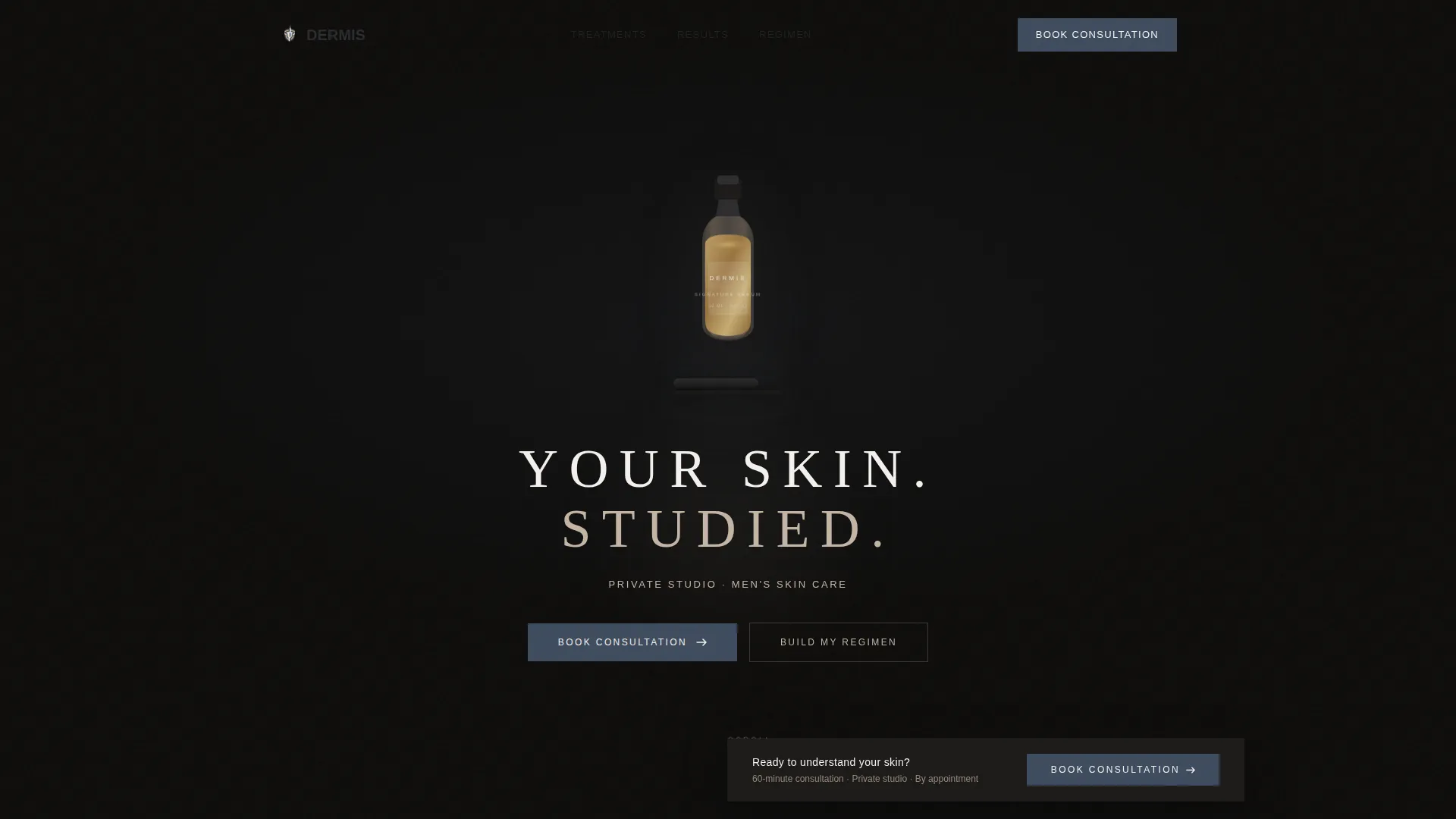 Refined Aesthetician | Free Website Template | Rocket