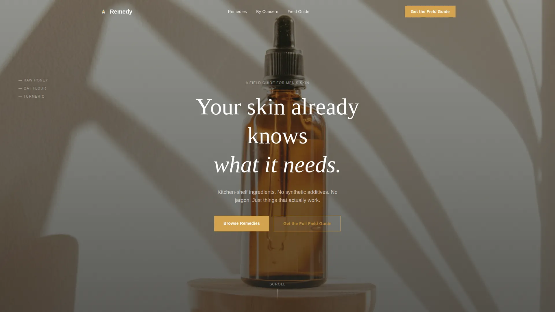 Natural Mensskincare | Free Website Template | Rocket