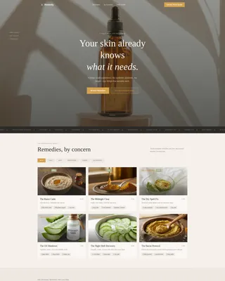 Natural Mensskincare | Free Website Template | Rocket