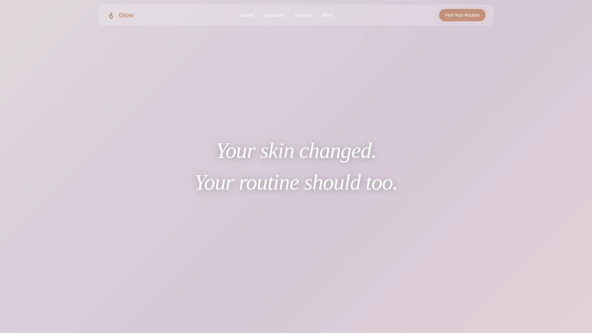 Immersive Skincare | Free Website Template | Rocket
