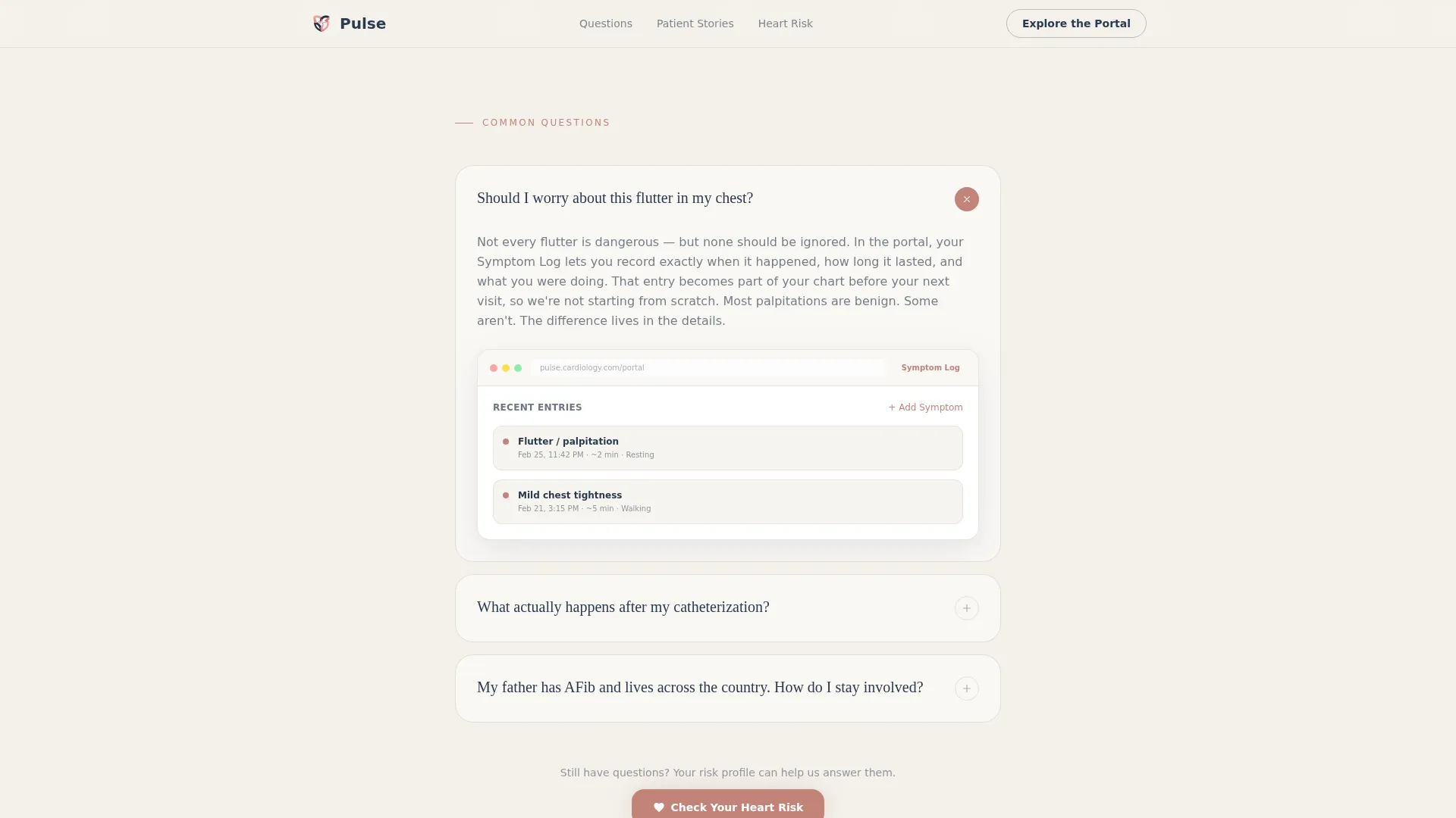 Cardiologist FAQ Website Template