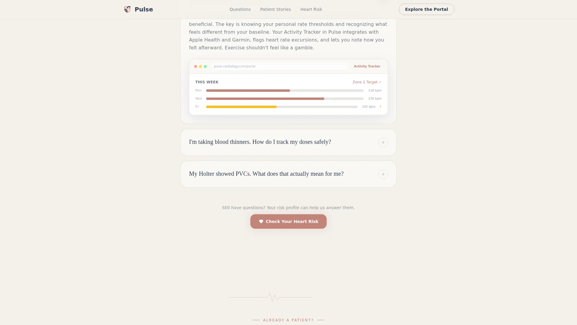 Cardiologist FAQ Website Template