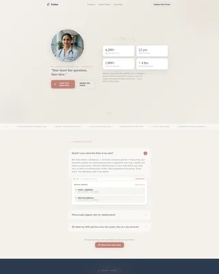 Cardiologist FAQ Website Template