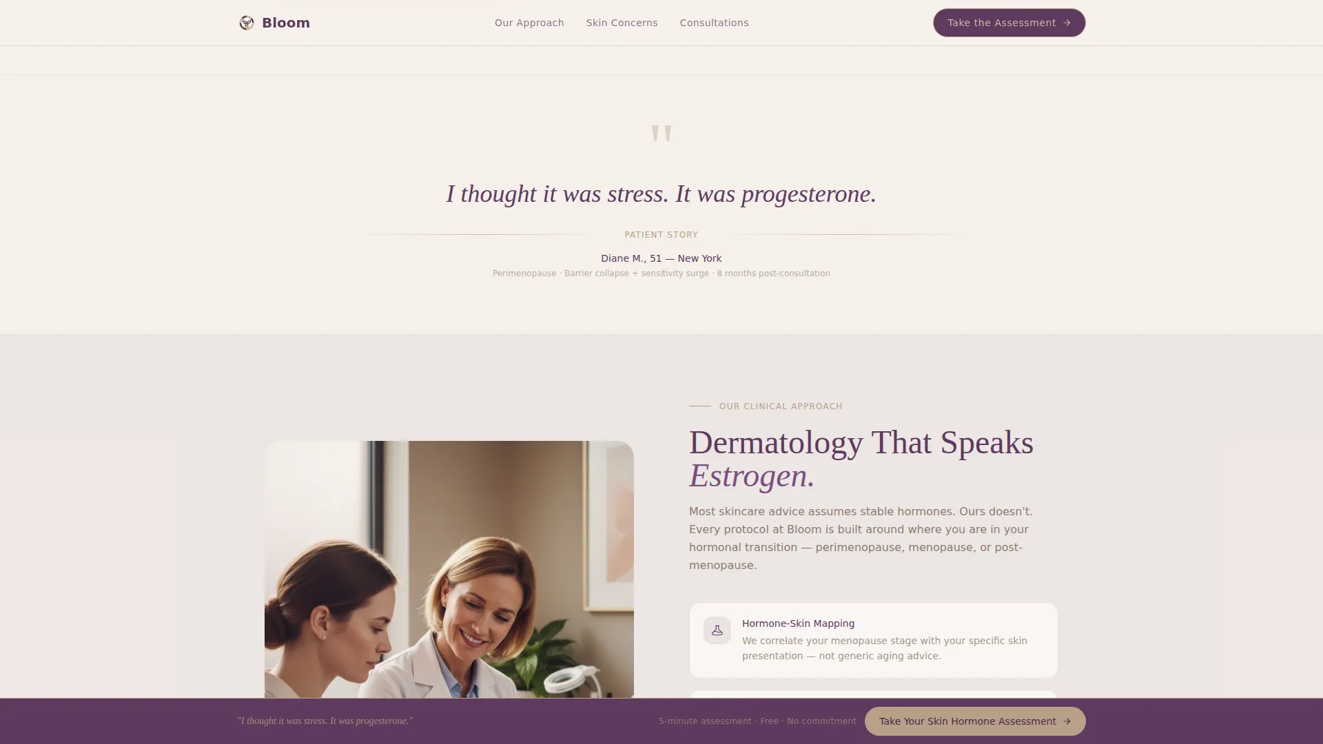 Elegant Dermatologist | Free Website Template | Rocket