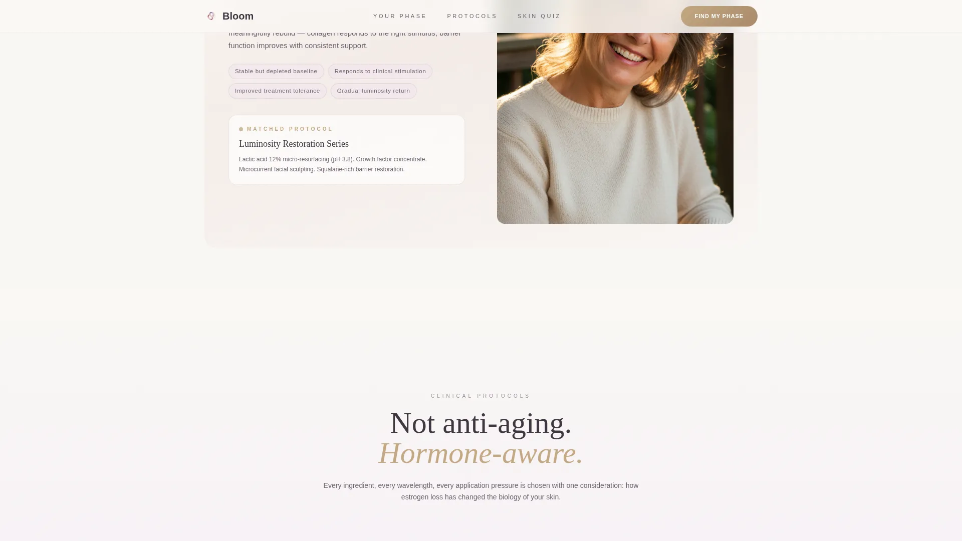 Restorative Menopausalskin | Free Website Template | Rocket