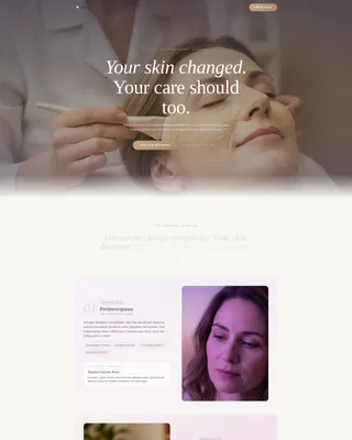 Restorative Menopausalskin | Free Website Template | Rocket