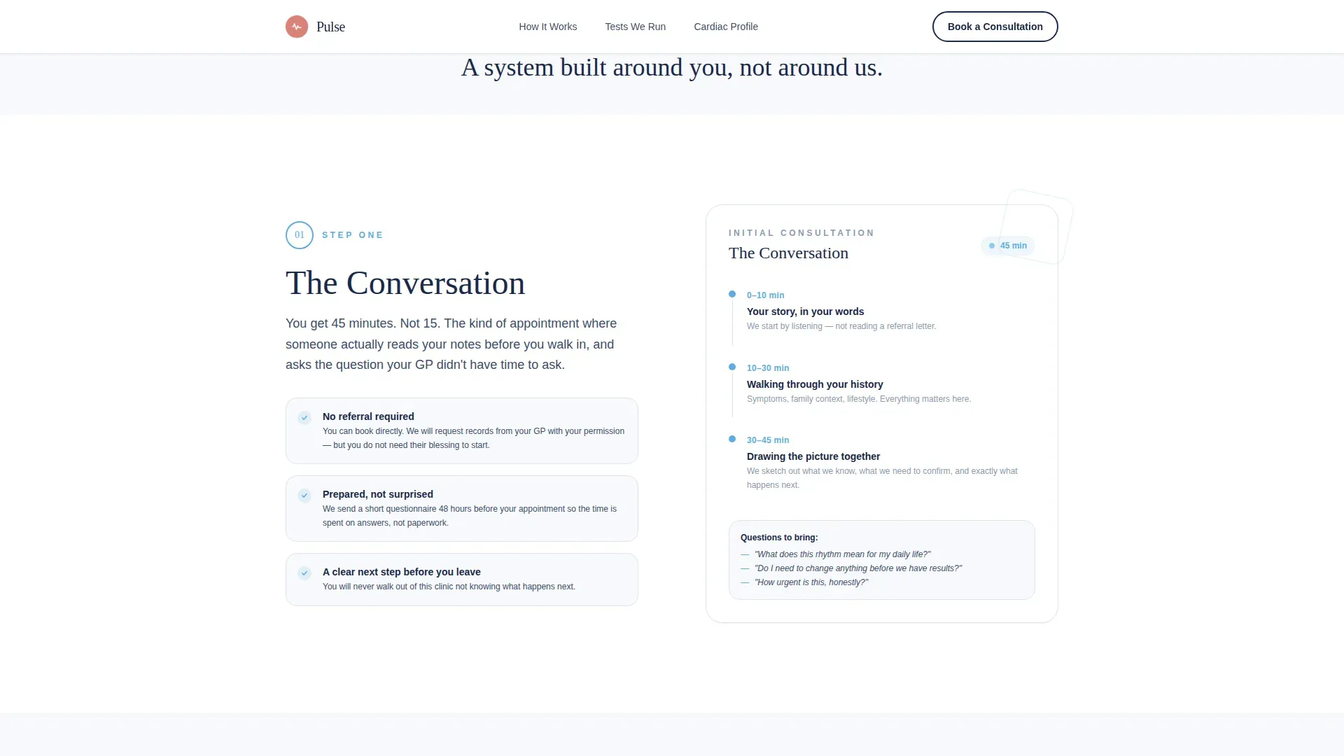 Cardiology Private Practice Landing Page Template