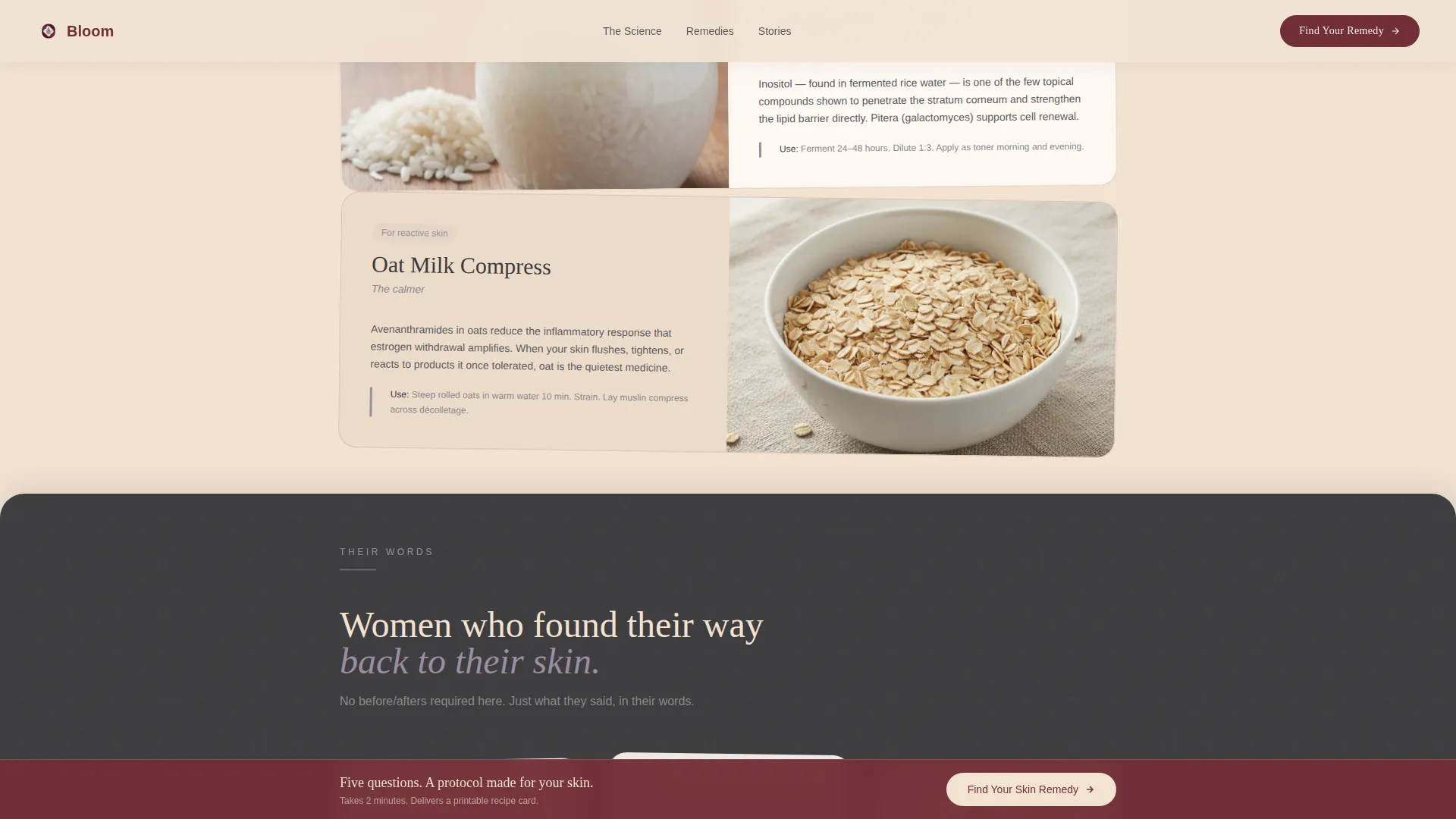 Intimate Menopausal | Free Website Template | Rocket