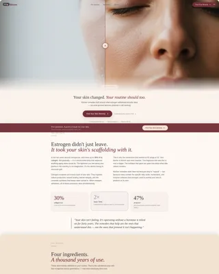 Intimate Menopausal | Free Website Template | Rocket