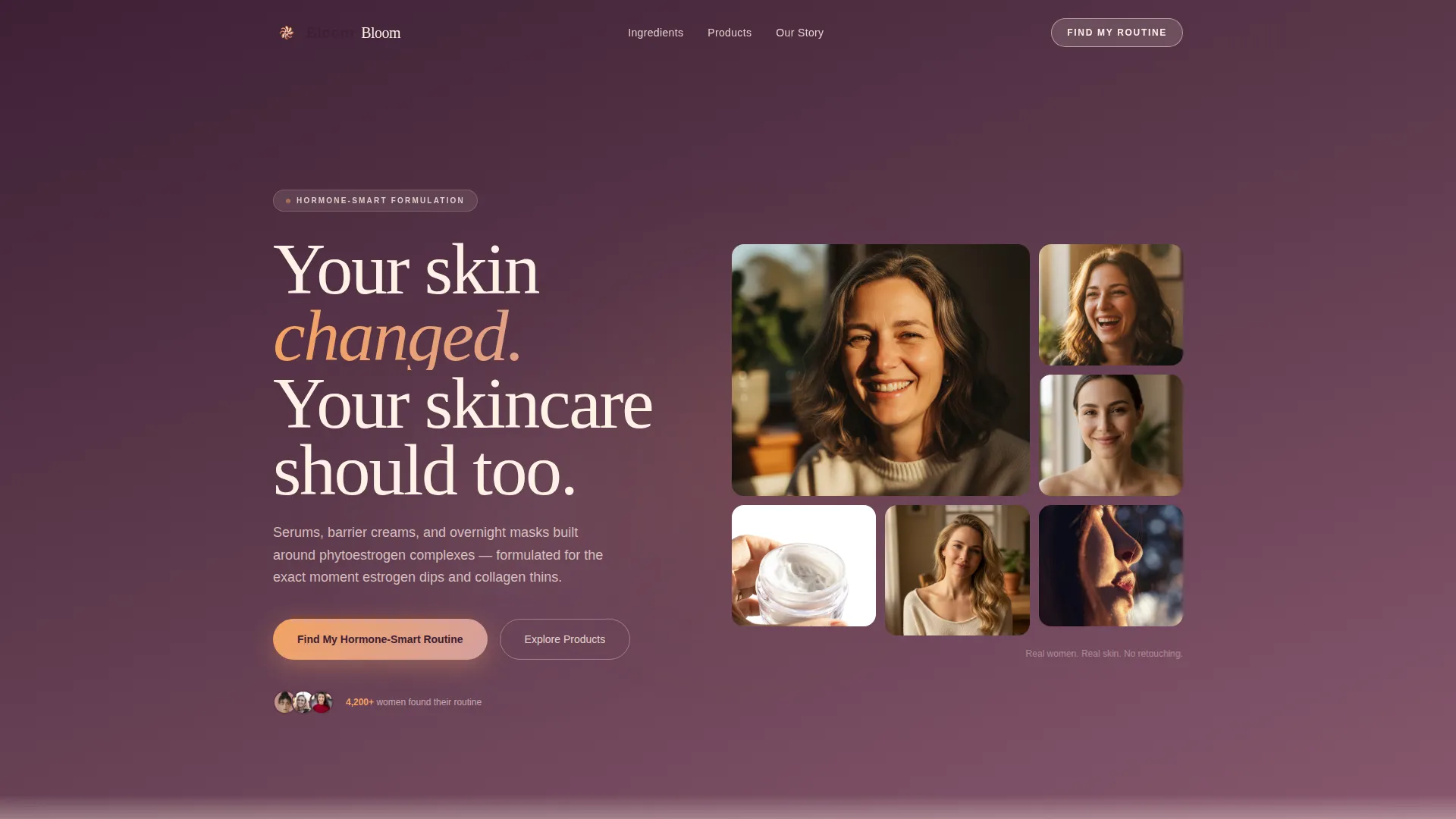 Luxe Menopausal | Free Website Template | Rocket