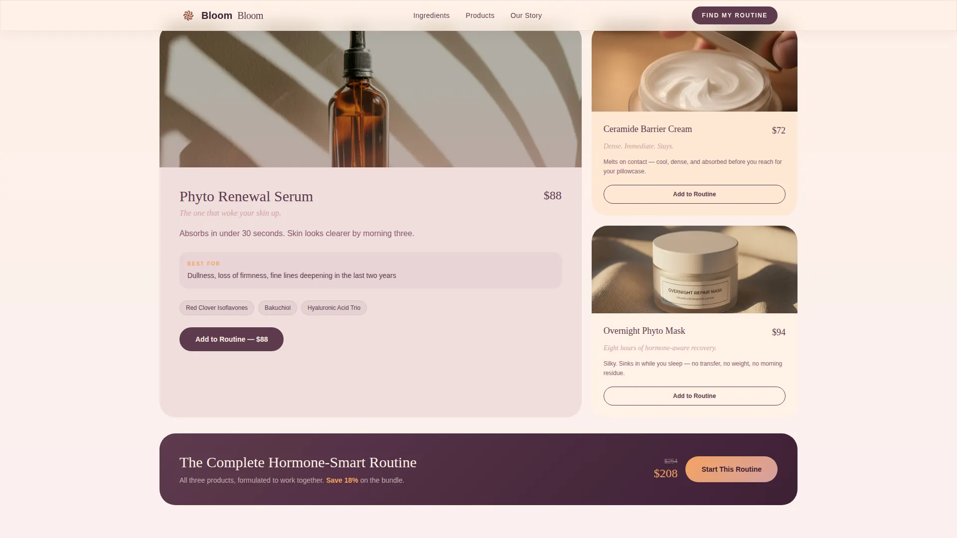 Luxe Menopausal | Free Website Template | Rocket