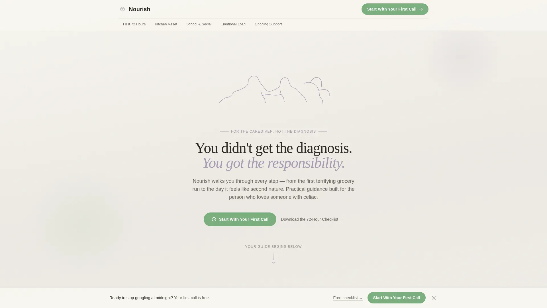 Celiac Disease Care Booking Website Template
