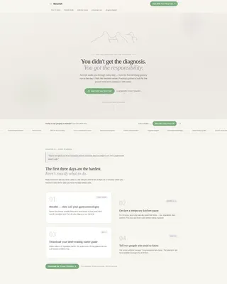 Celiac Disease Care Booking Website Template