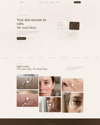 Radiant Skincare | Free Website Template | Rocket
