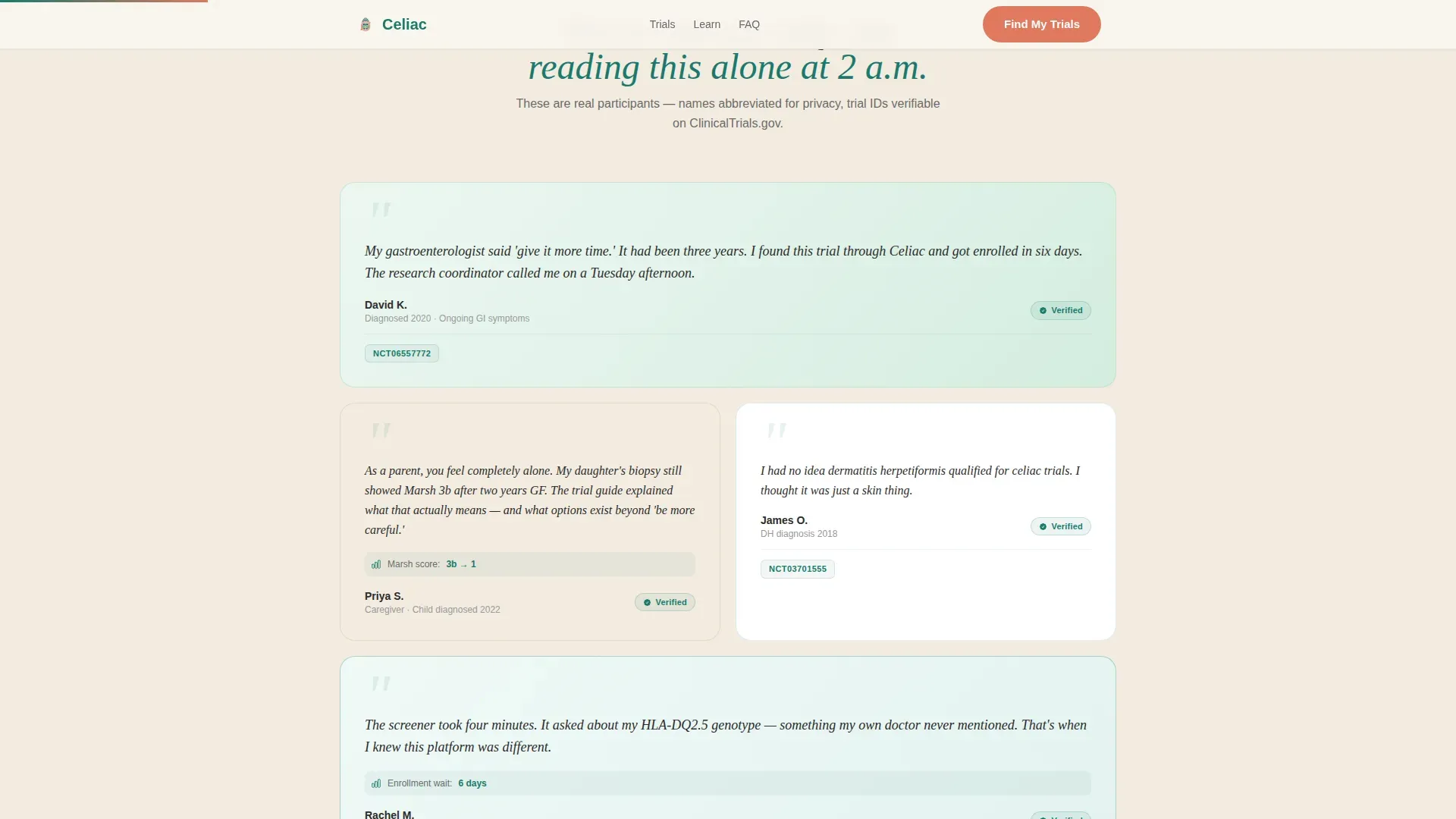 Celiac Disease Care Professional Website Template