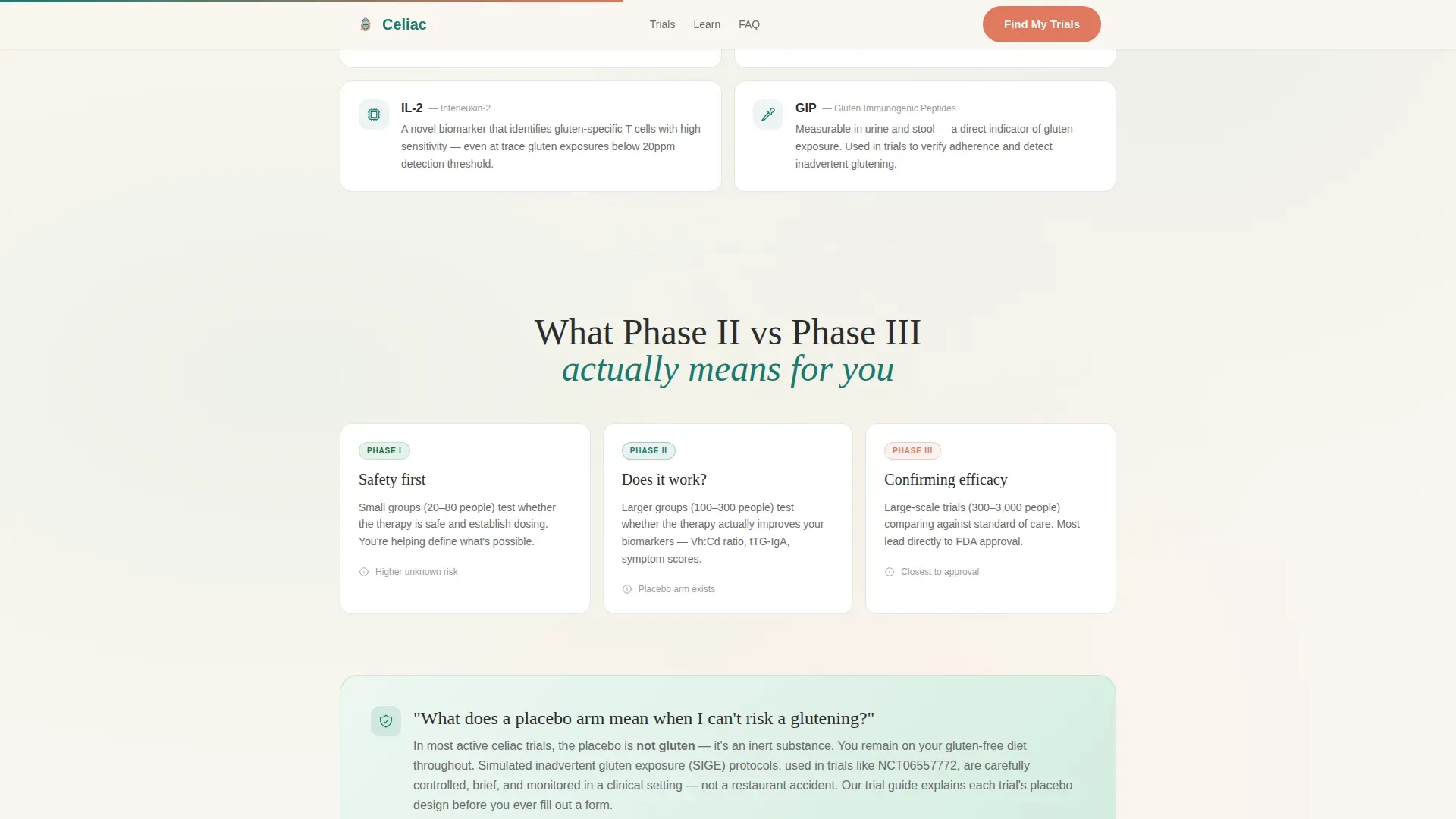 Celiac Disease Care Professional Website Template