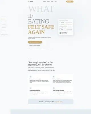 Celiac Disease Care Professional Website Template