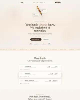 Specialty Beauty Treatments Expert Professional Website Template