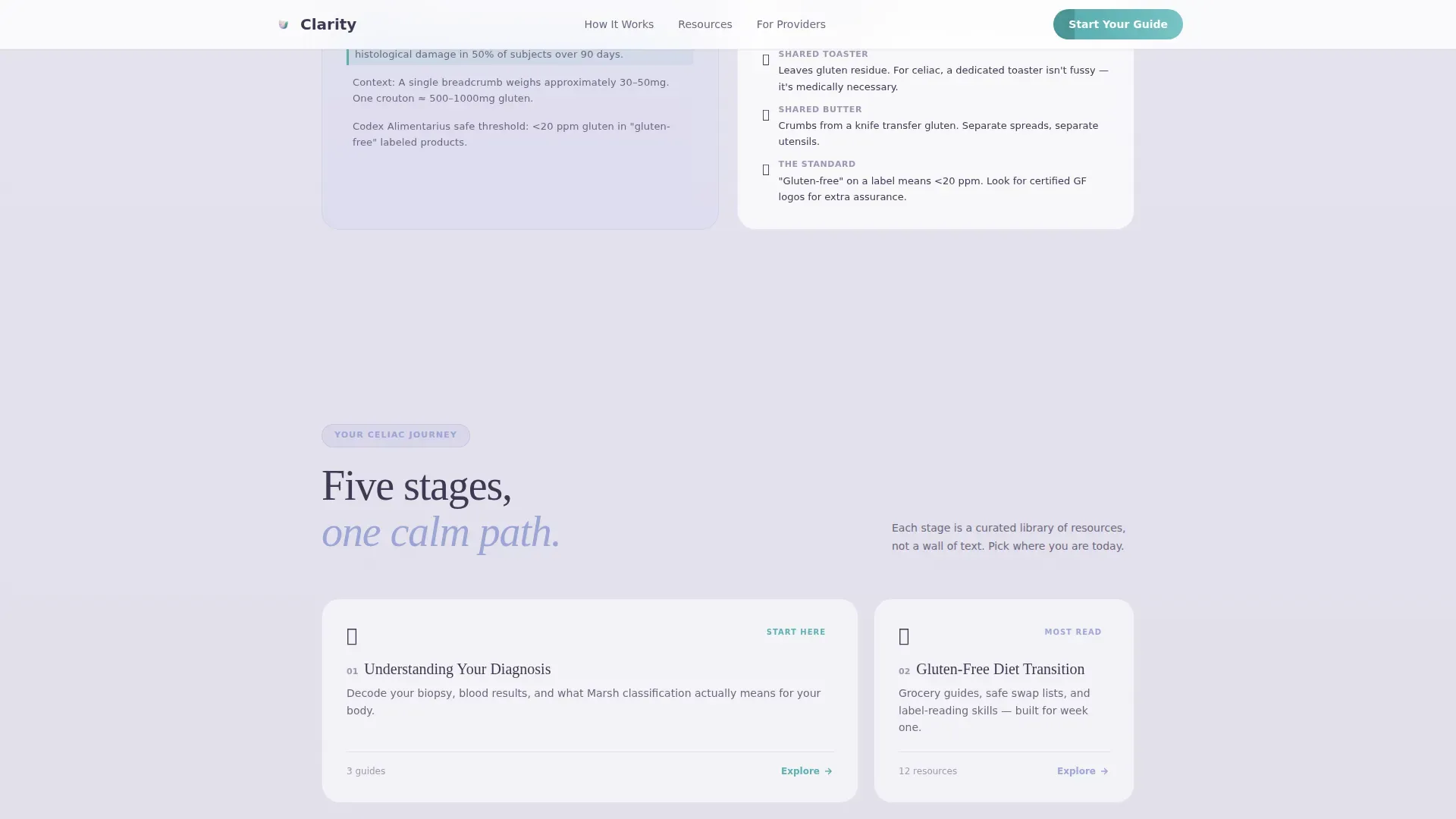 Celiac Disease Care Education Website Template