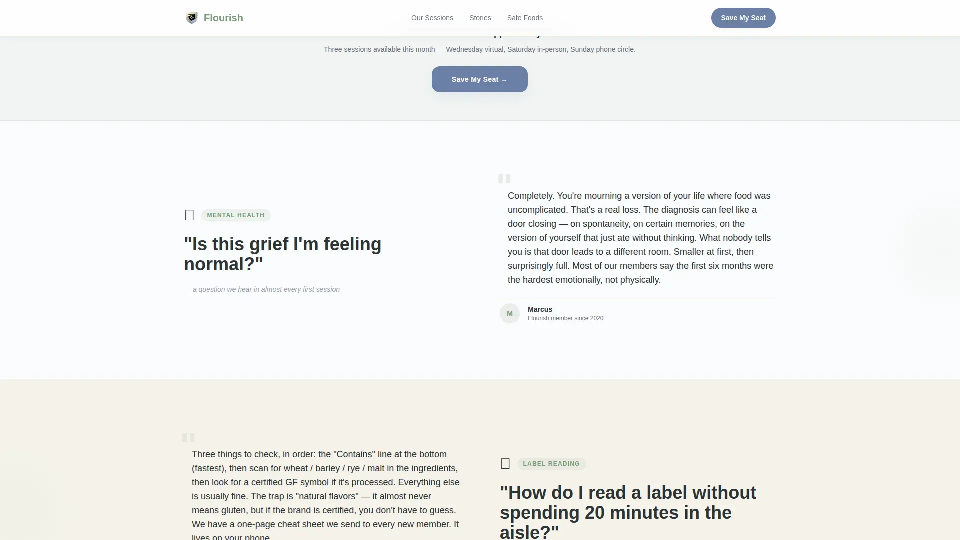 Celiac Disease Care Advanced Booking Website Template