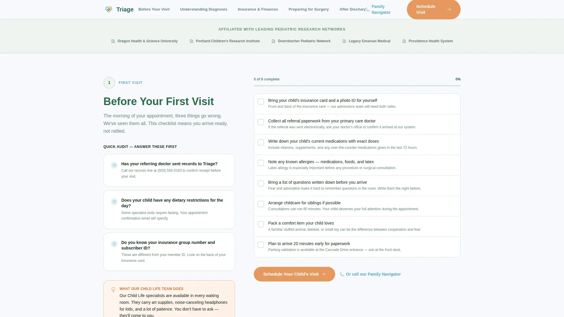 Hospital & Health System Booking Website Template